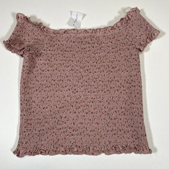 AMERICAN EAGLE NWT Womens Floral Smocked Off Shoulder Top size XS Y2K Cottage - Picture 5 of 7